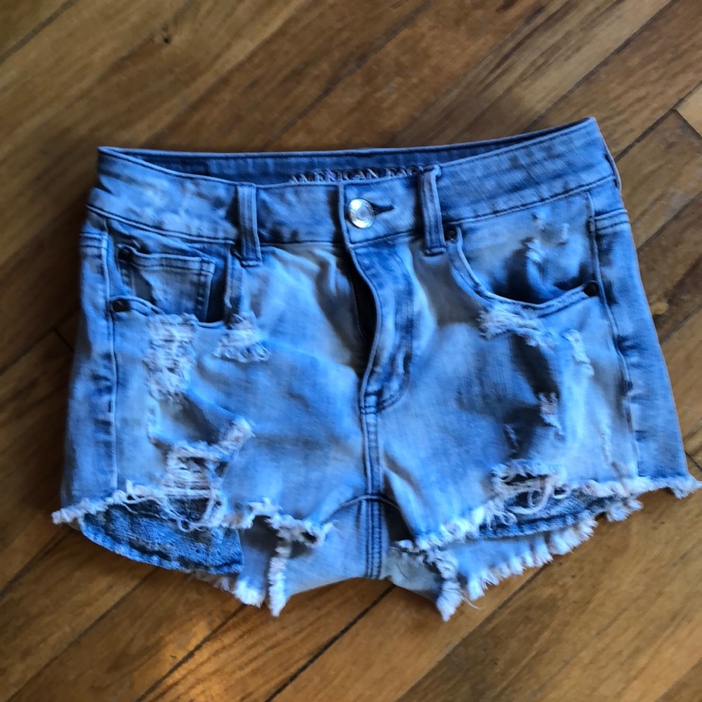 🌸American Eagle High Rise Shortie Denim Shorts 🌸